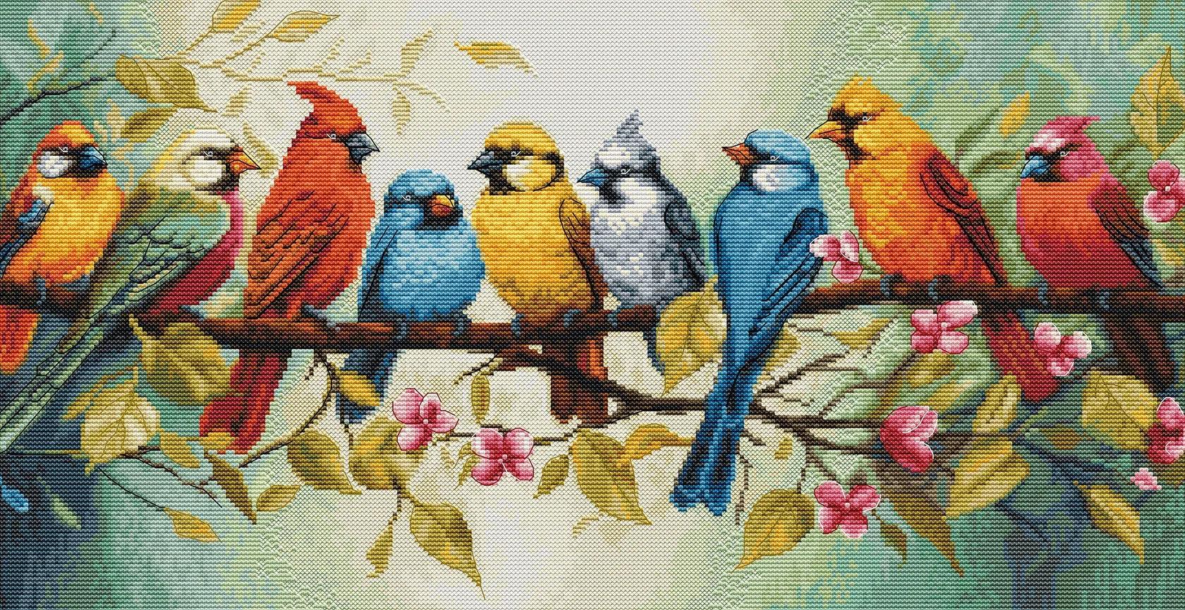The Song of the Birds - Counted Cross-stitch Kit on Aida 16