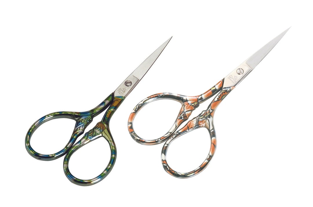 Premax 10558 Embroidery Scissors - 3.5 Inch Carbon Steel, Red Handle, Made In Italy, For Sewing & Craft