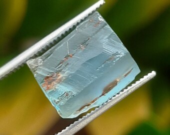 NEW 8.40 Ct Natural Sea Blue Aquamarine Rough (Raw) VVS Eye Clean Gemstone | 100% Natural Earth Mined Gemstone [007]