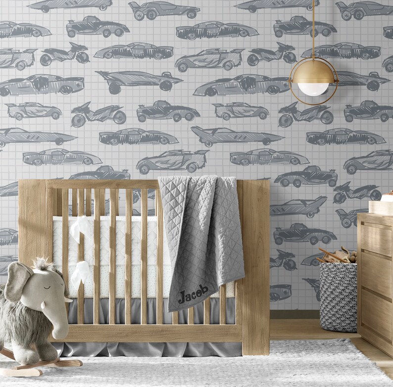 Cars Repositionable Removable Wallpaper Peel & Stick Fabric - Etsy