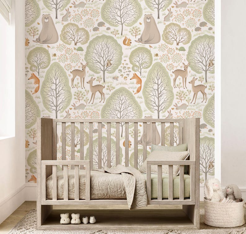 Buy Forest Animals Selfadhesive Repositionable Removable Wallpaper