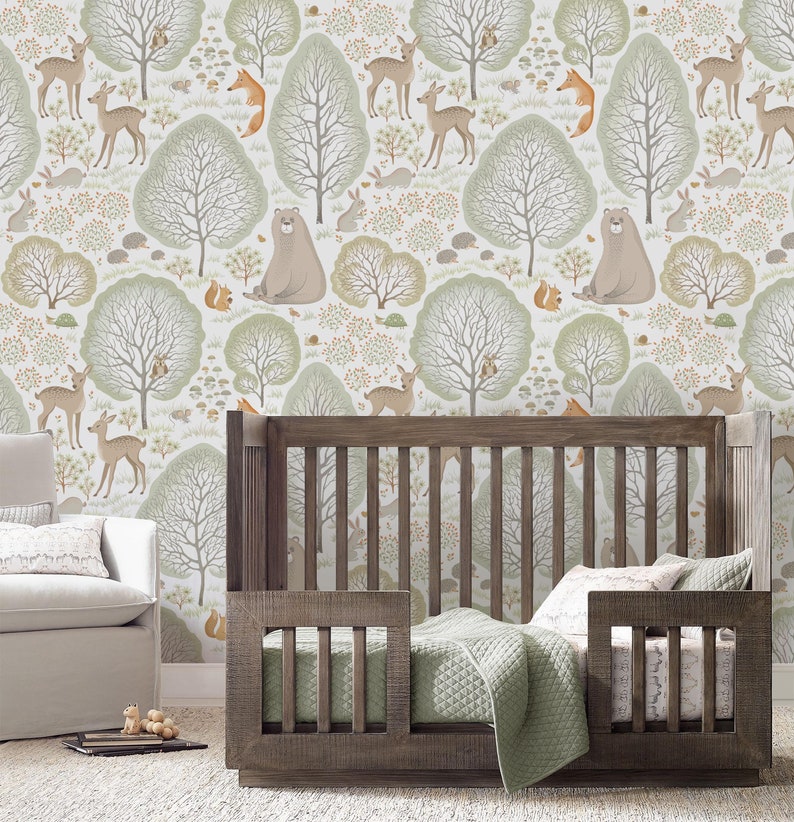 Buy Forest Animals Selfadhesive Repositionable Removable Wallpaper