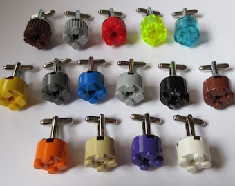 LEGO Brick Cufflinks – Round, Nerdy, Custom Wedding Pieces