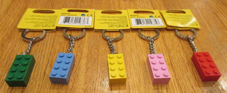 Pick Your Color 2X4 Brick Key Chain Made by Lego With Tages Great ...