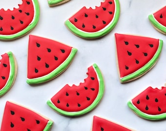 Watermelon Sugar Cookies (Summer Cookies)