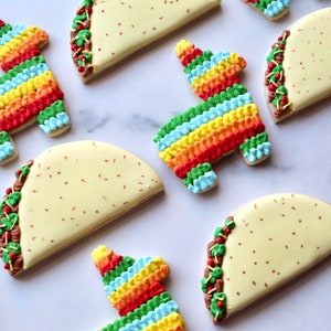 Pinata and Taco Sugar Cookies