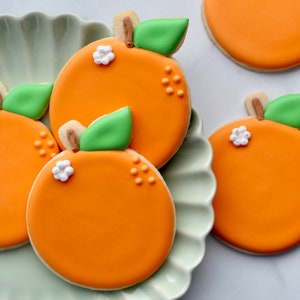 Orange Theme Sugar Cookies