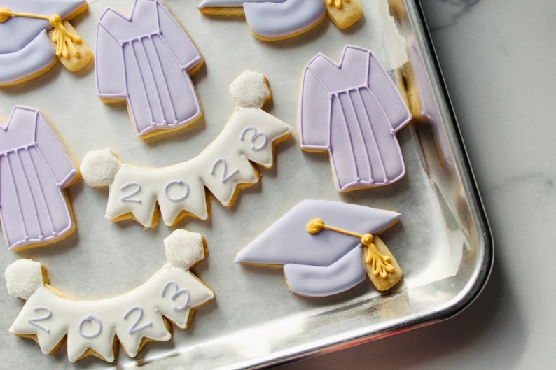 Graduation Sugar Cookies cap Gown and 2023 Etsy