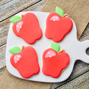 Apple Sugar Cookies (school theme, fall theme)