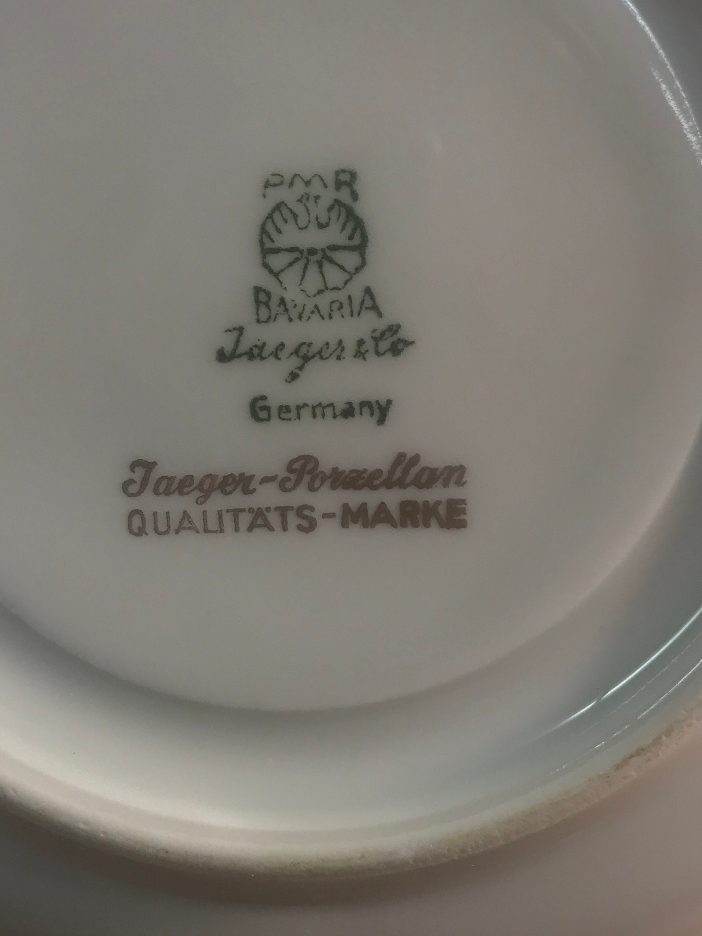 Pmr Bavaria Jaeger & Co Porzellan PMR Bavaria JAEGER & CO. Germany Blue/Gold/White Porcelain Tea | Etsy