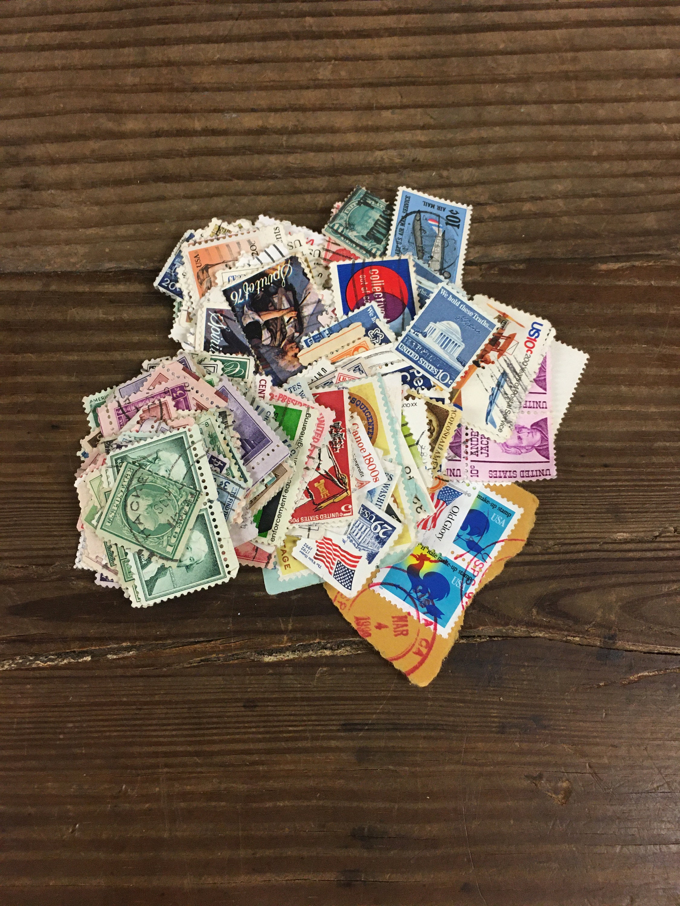 Assorted Vintage Stamps Collectible Vintage Stamps Gift for Etsy