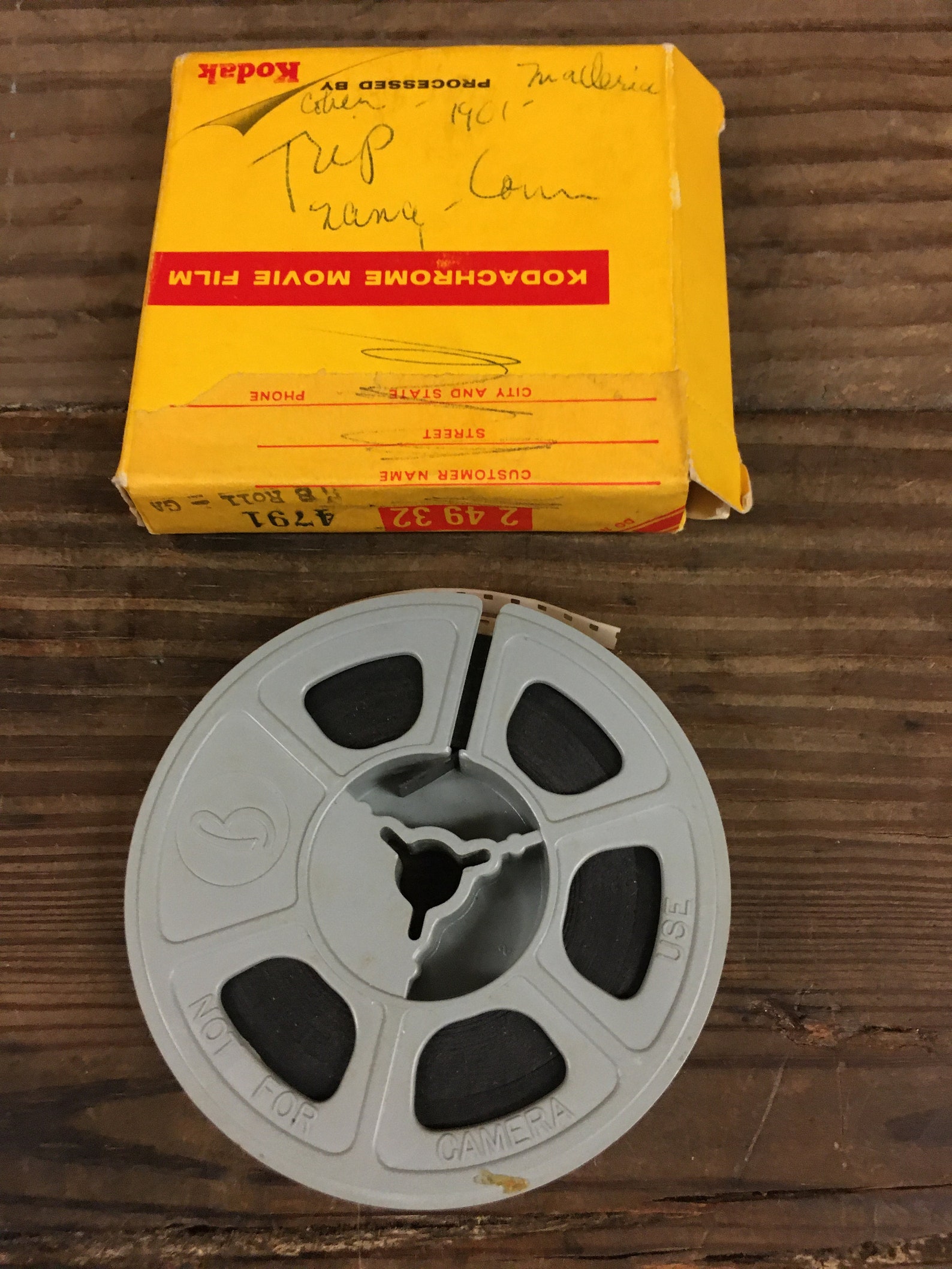 Kodachrome Movie Film 1961 Used Movie Film Vintage Etsy