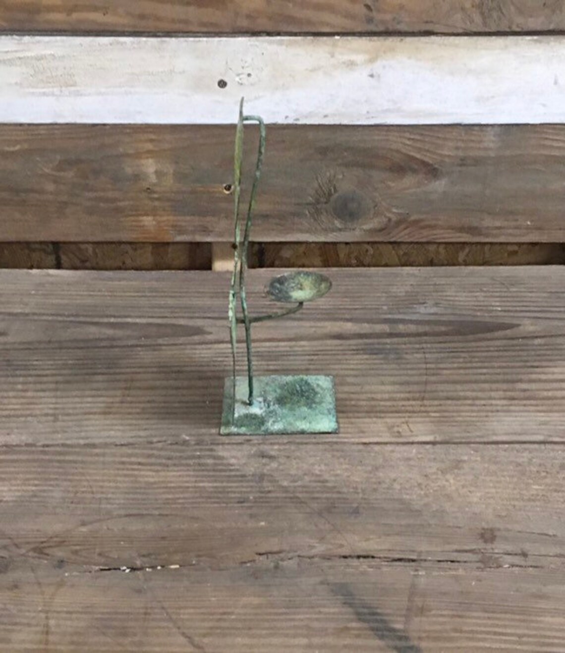 Rustic Green Candle Holder Home Decor Etsy