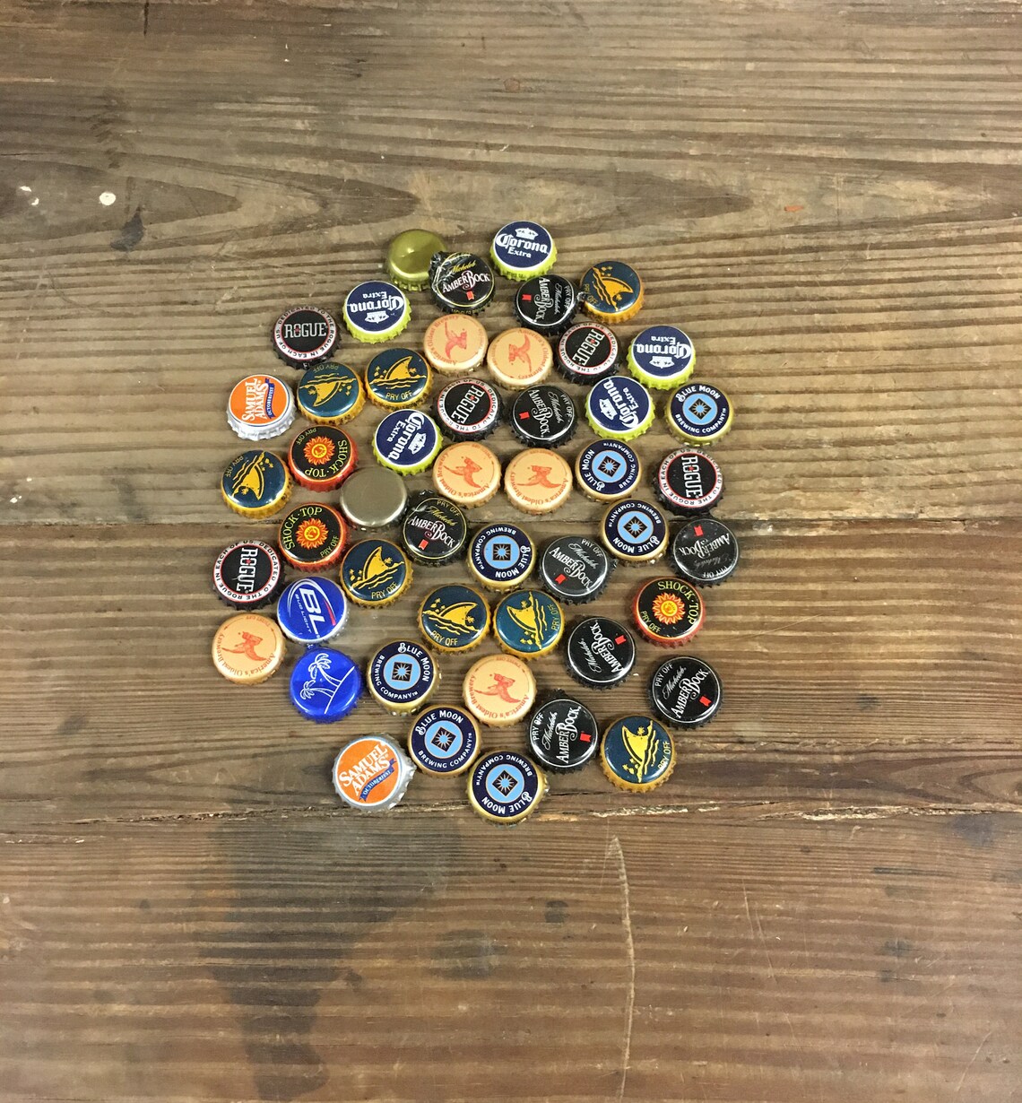Assorted Bottle Top Collection Various Beer Bottle Tops Etsy