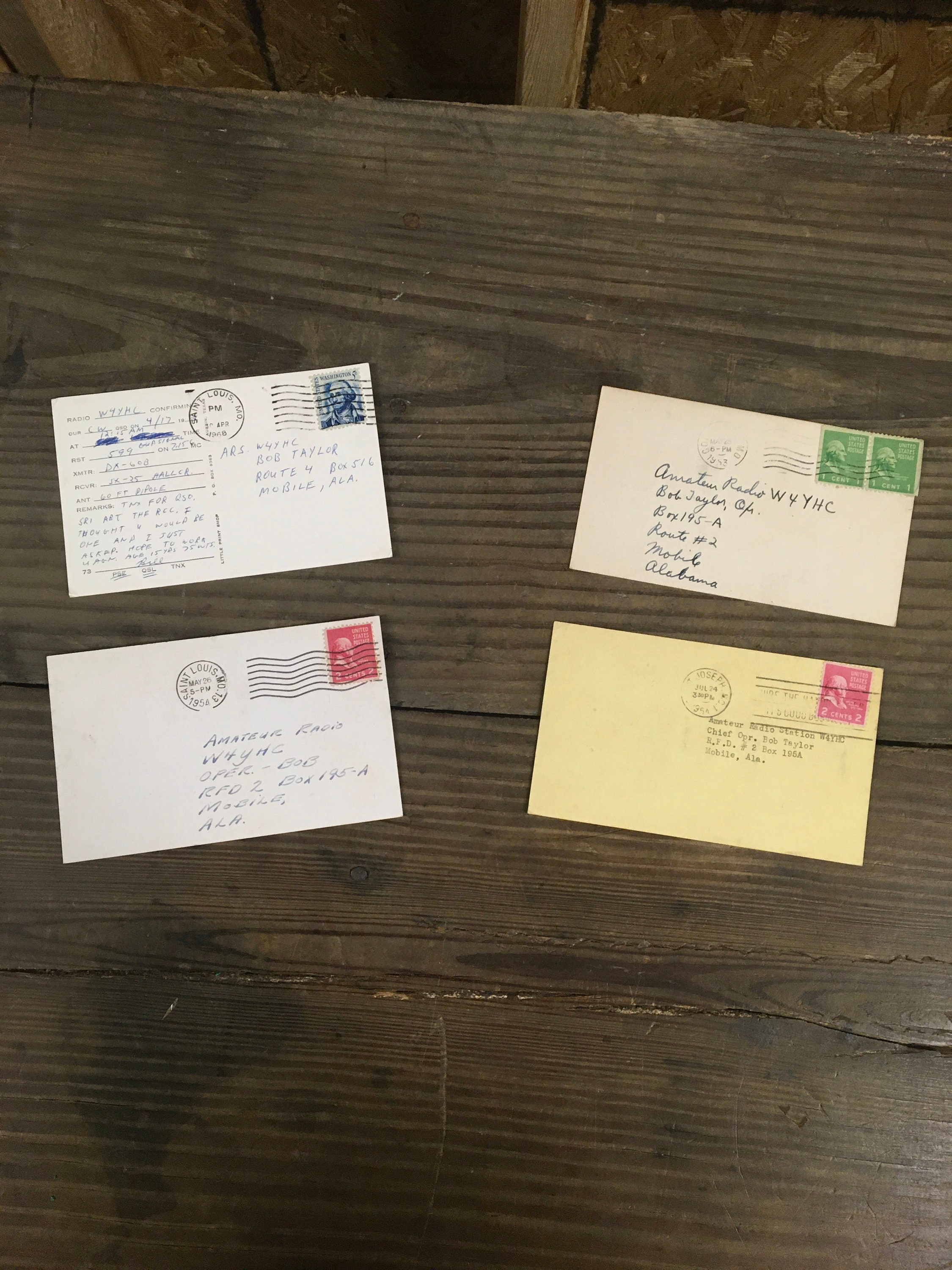 4 Vintage Missouri Ham Radio Call Cards | Etsy
