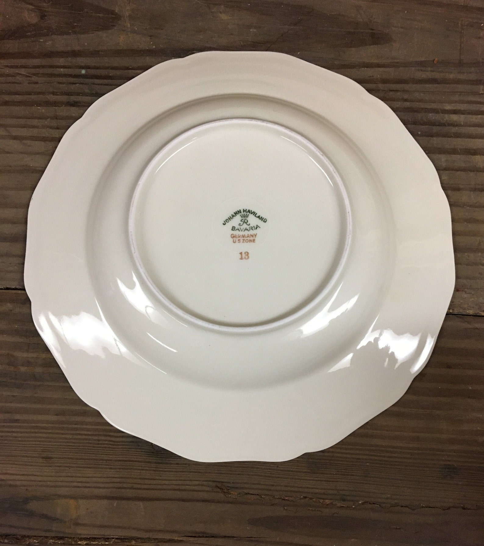 Set of 8 German China Saucers Etsy