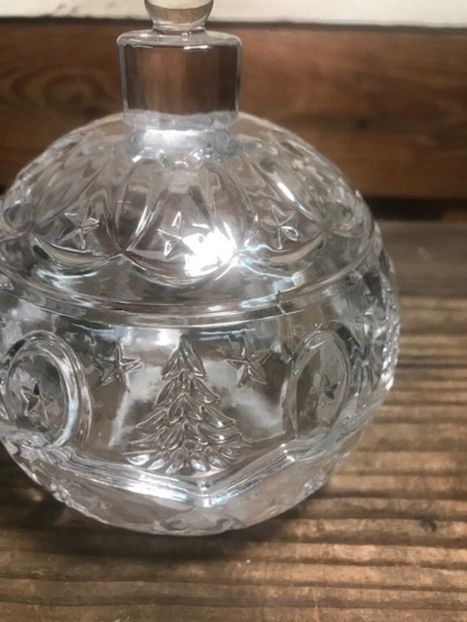 Fitz and Floyd Crystal Ornament Candy Dish with Lid Etsy