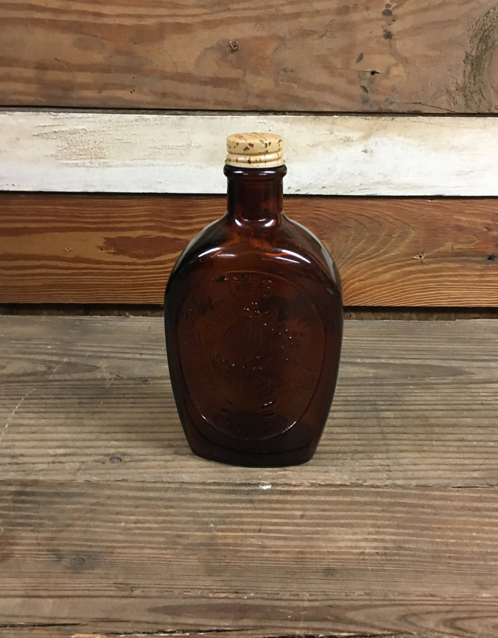 Log Cabin 1776 Syrup Bottle Etsy