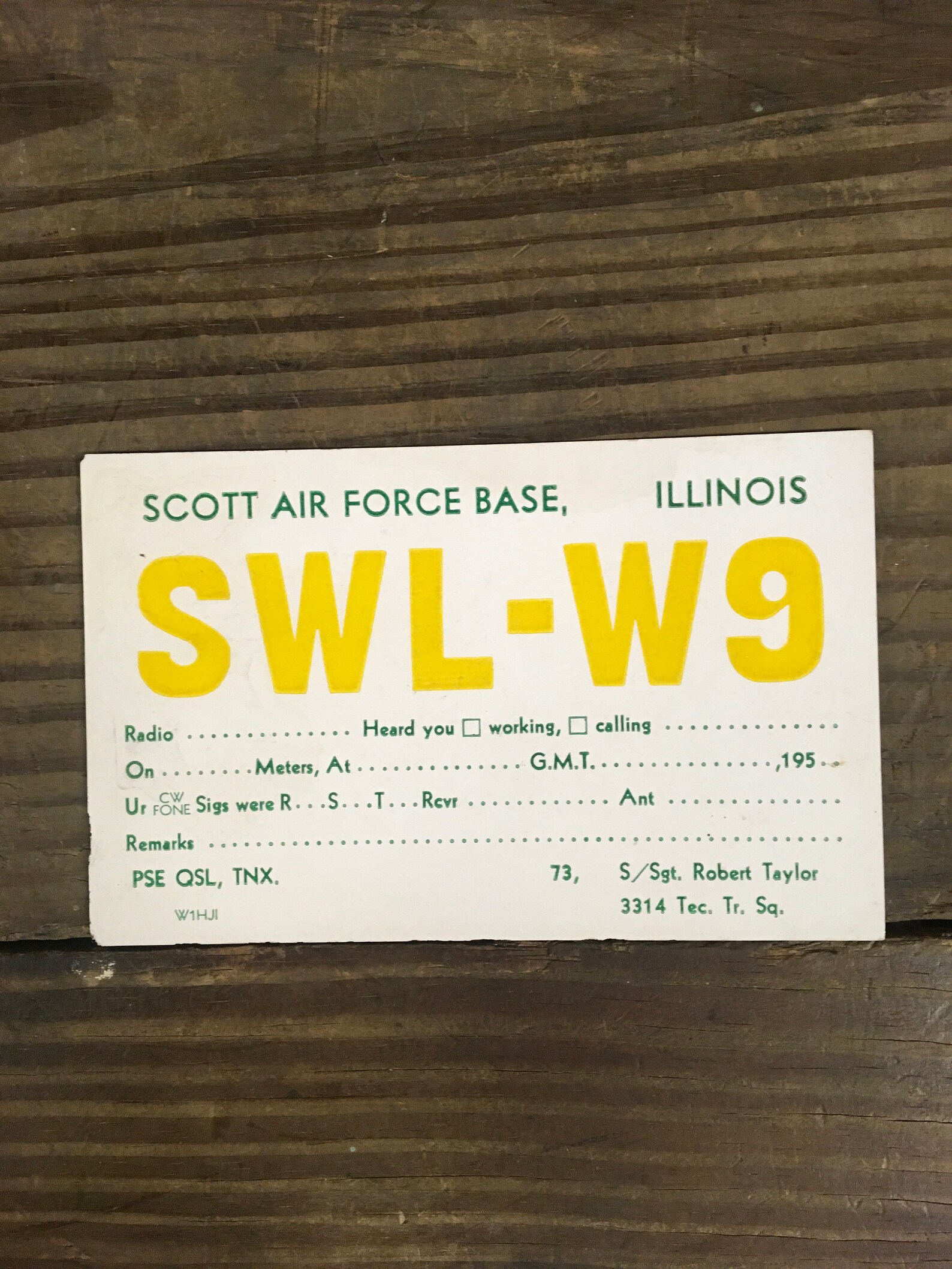 4 Vintage Illinois Ham Radio Call Card | Etsy