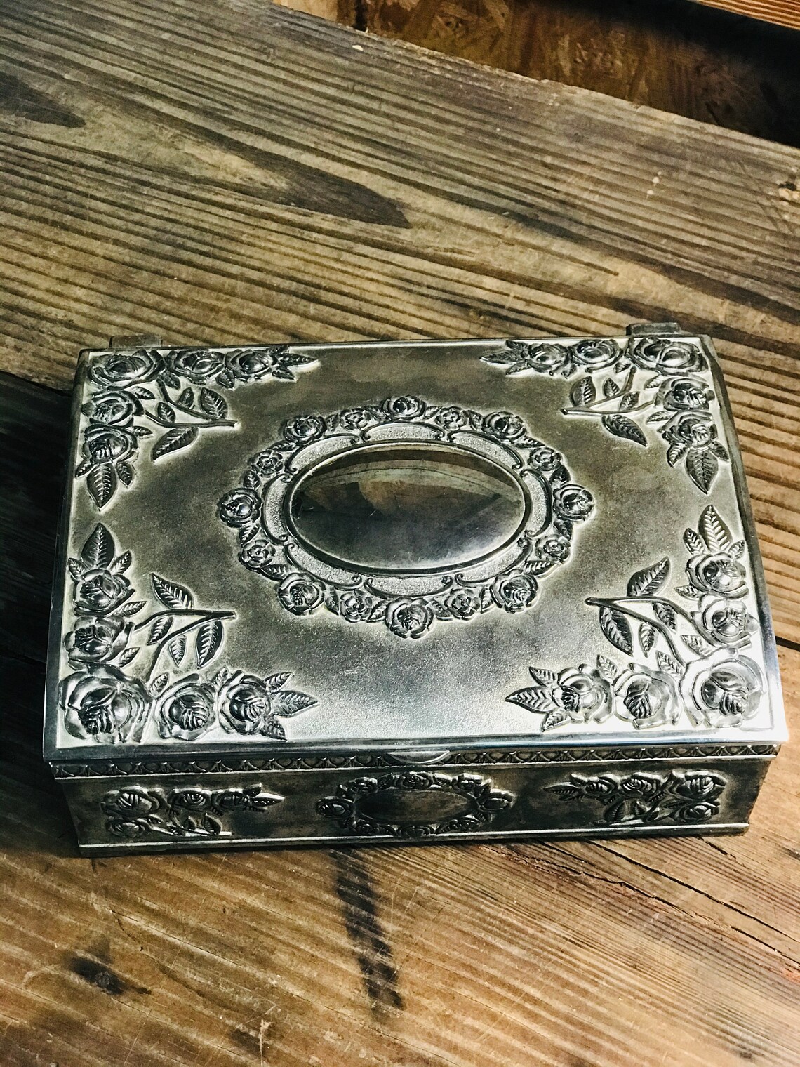 Vintage Godinger Silver Art Ornate Jewelry Box Victorian Etsy
