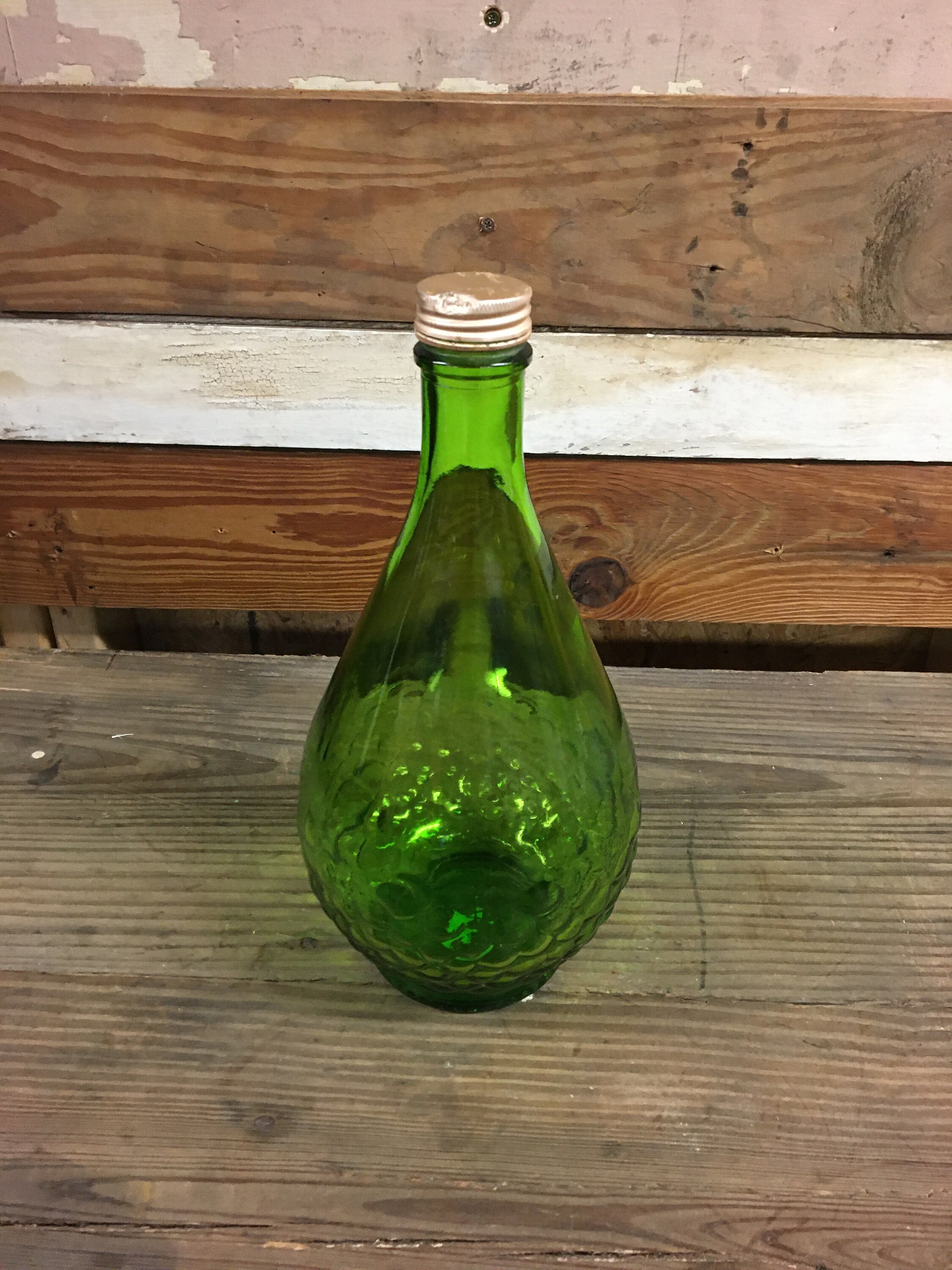Vintage 1/2 Gallon Green Gallo Wine Bottle Etsy