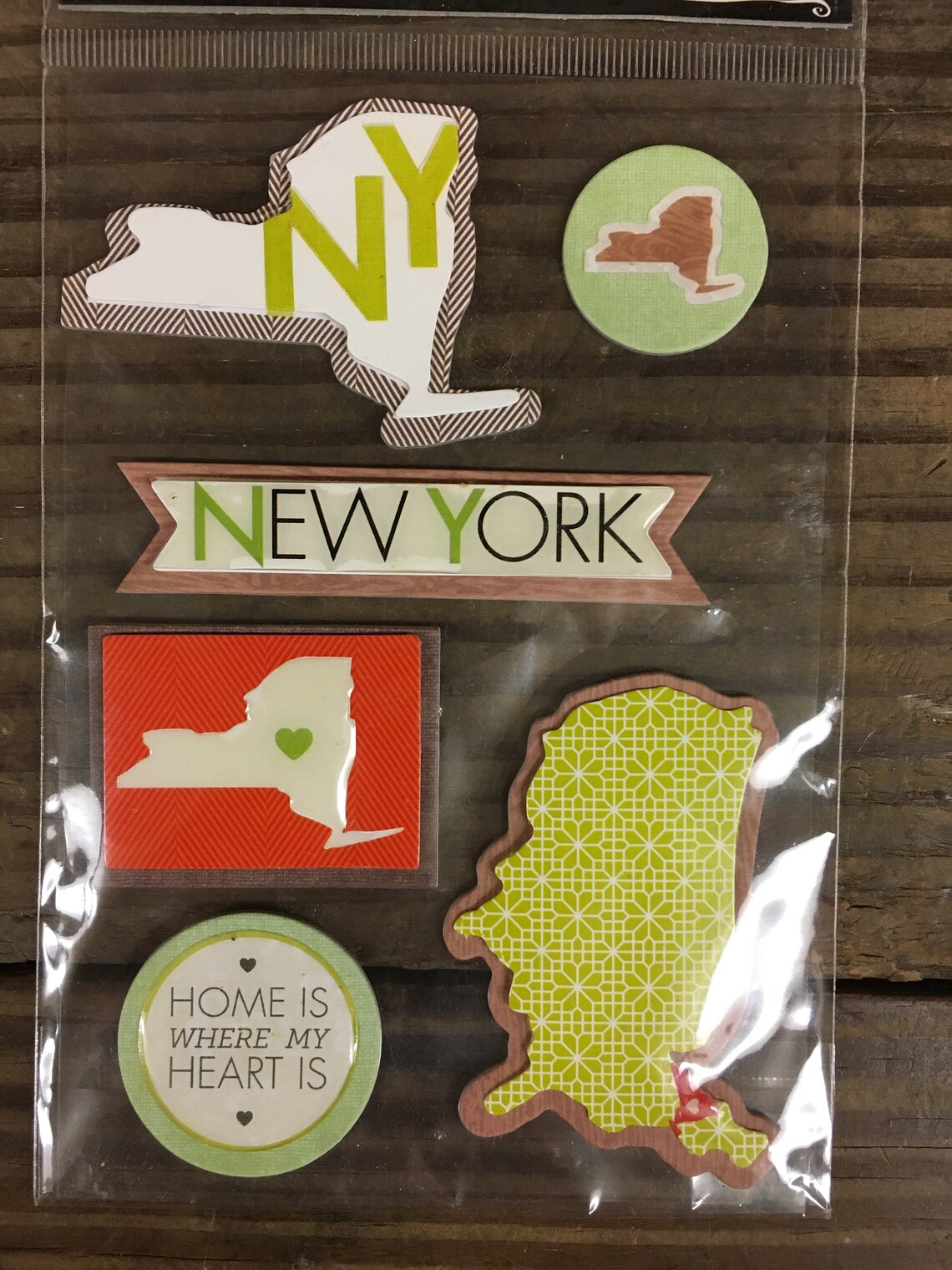 New York Scrapbook Stickers Papercrafting New York Stickers Etsy