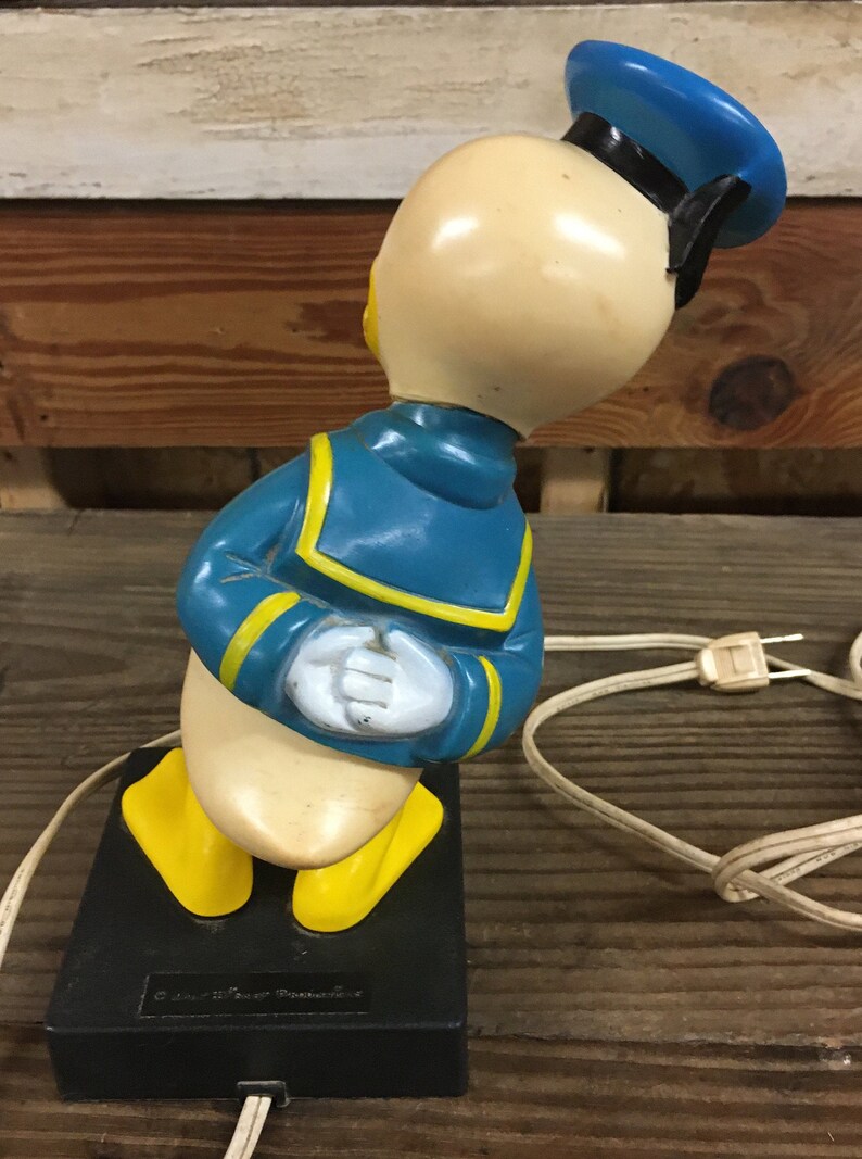 Vintage Donald Duck Lamp Leaning Donald Duck Etsy