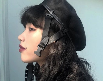 Harajuku Buckle Beret Tumblr Grunge Hipster Retro Vintage 90s Kawaii Art Hoe Aesthetic