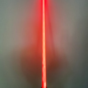 以下が含まれることがあります： 黒い柄の赤いライトセーバーのおもちゃ