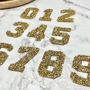 Glitter Iron on Letters or Numbers, Customized Decal, Custom