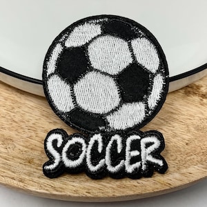 Parche termoadhesivo bordado de FÚTBOL Balón de fútbol Béisbol Fútbol Balón de baloncesto Parches adhesivos con calor Adorno para vaqueros Pequeño