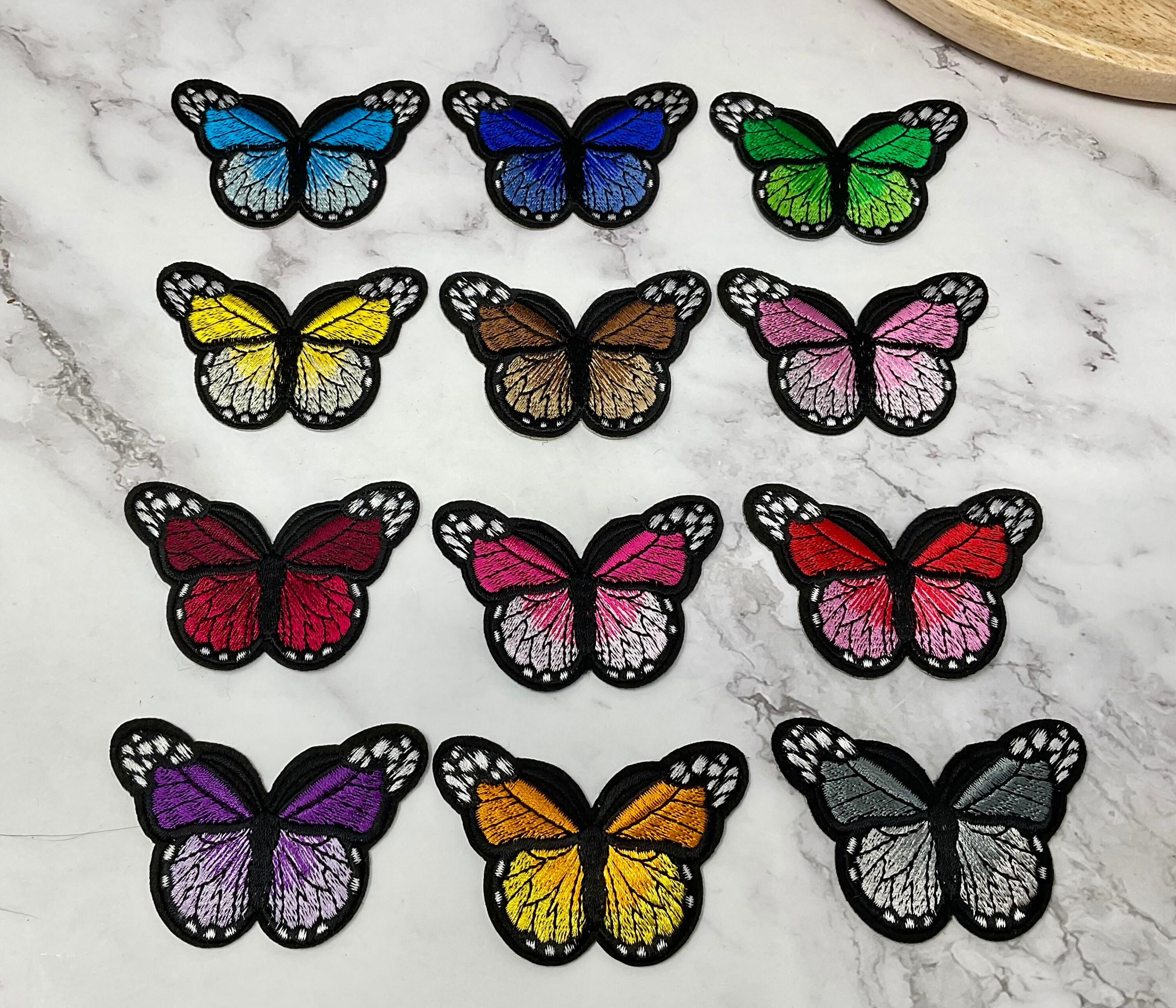 Buy 10PCS Mix Iron on Patches for Clothing Multi Color Butterfly Embroidery  Patches Appliques Badge Stickers For Clothing 44x30mm Online - 360  Digitizing - Embroidery Designs