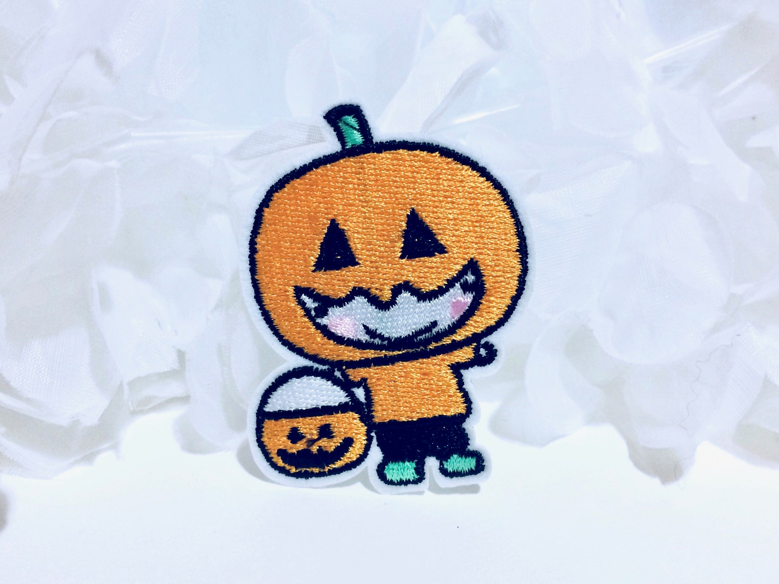 HALLOWEEN Embroidered IRON on PATCH Heat Adhesive Pumpkin Punk Etsy