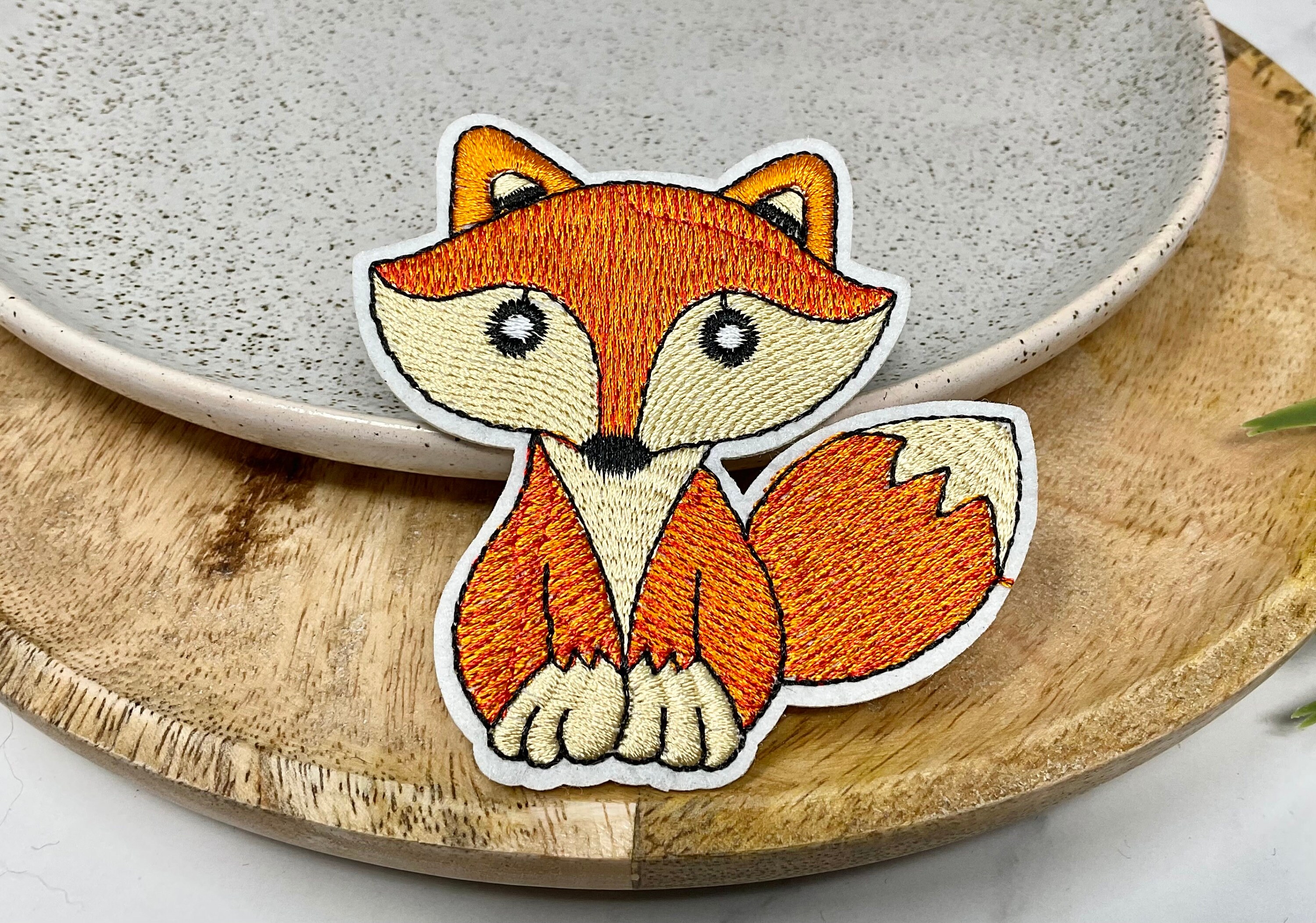 Toppa Ricamata Termoadesiva Con Motivo Volpe, Animale - Foto 11