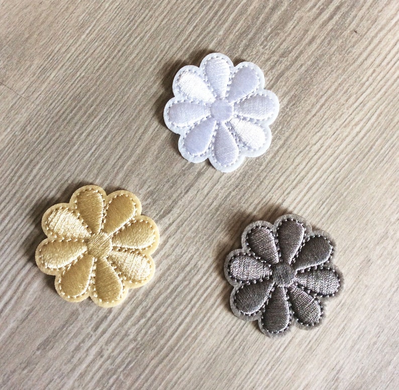 Embroidered IRON ON PATCH Flowers Trees Patches Tree Colorful flowers Decoration Embellishment Ornament Adornment Washable Iron on patches