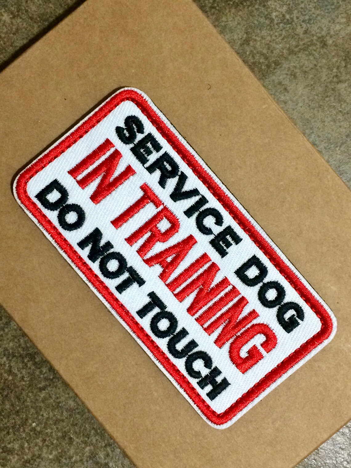 VELCRO Embroidered PATCH Service Dog Medical Alert Assistance Etsy