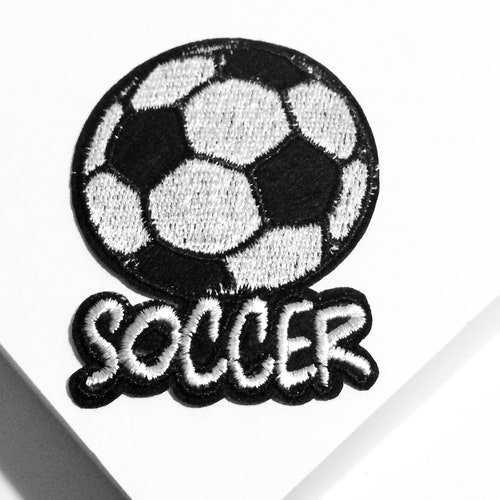 SOCCER BALL PATCH Ironon Embroidered Major League Sports Etsy