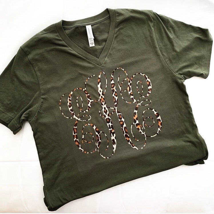 cheetah monogram shirt