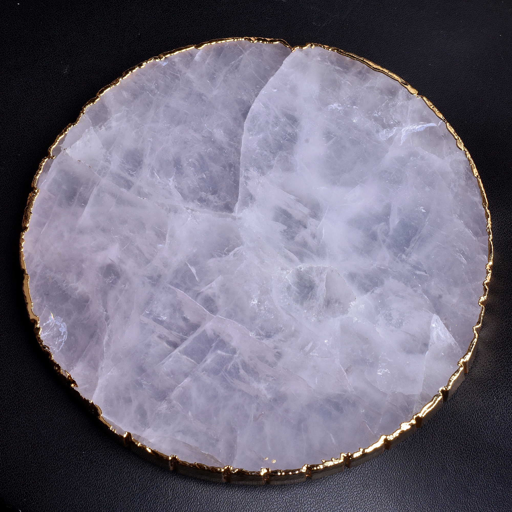 Rose Quartz Coaster Smooth Plain Coasters Quartz Coaster Etsy