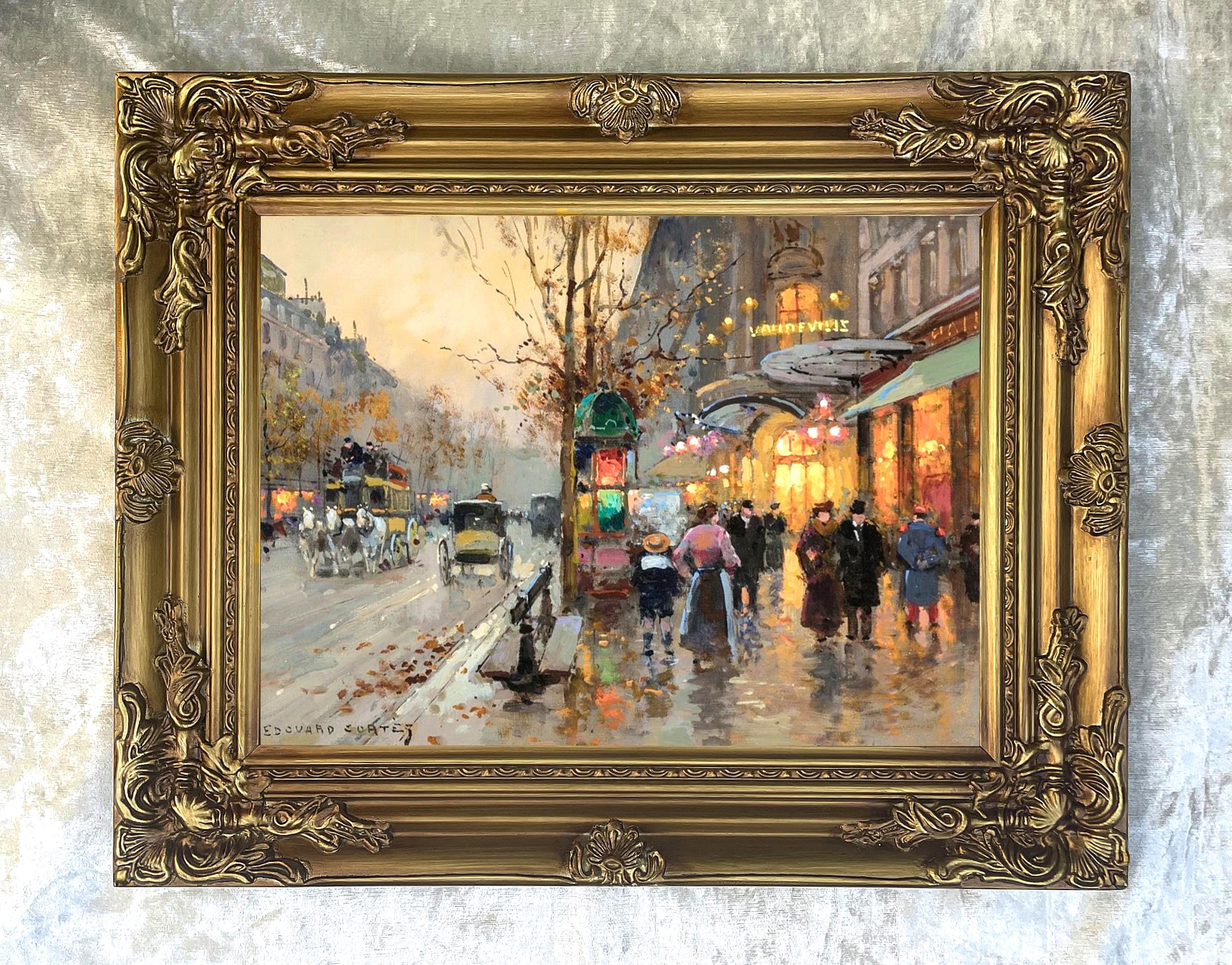 French Impressionist Painting Parisian Framed Gold - Etsy