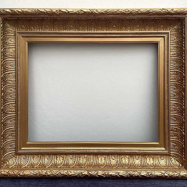 Imposing Mid C19th Victorian Heavily Ornate Gilt Wood & Gesso Frame