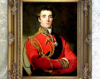 Ornate Framed Oil Painting Print of The Duke of Wellington
