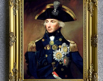 Fine Lithograph on Stretched Canvas of Admiral Horation Nelson