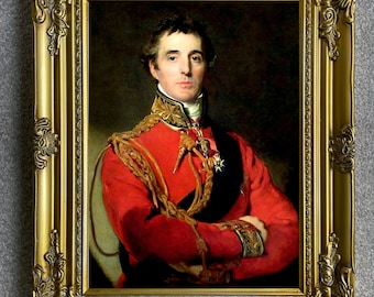 Gilt Framed Lithograph of The Duke of Wellington