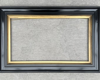 Fijn Edwardiaans geëboniseerd antiek hout en gesso frame