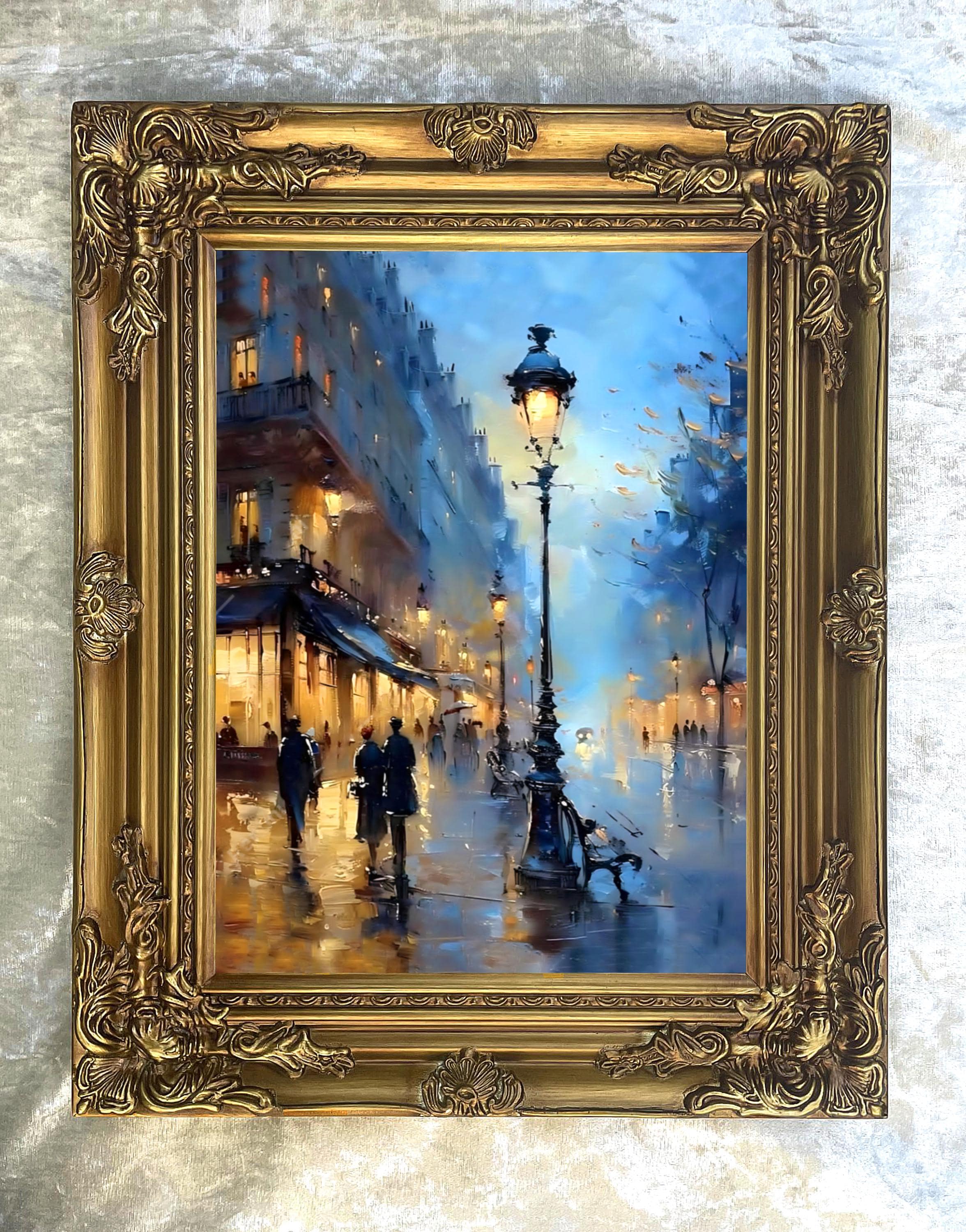 French Impressionist Painting Parisian Framed Gold - Etsy