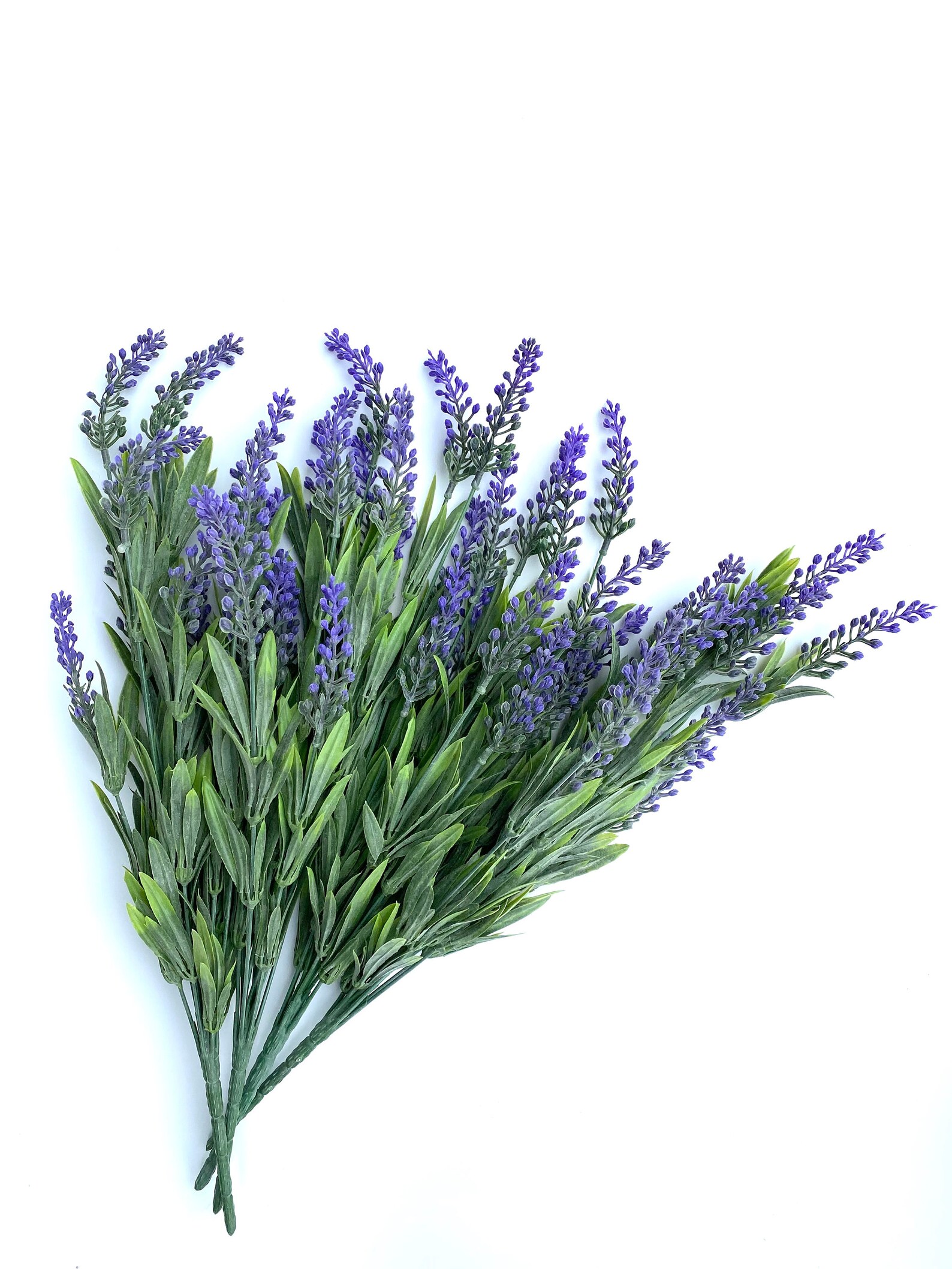 Artificial Lavender Plant Stems Bouquet Beautiful Faux Etsy