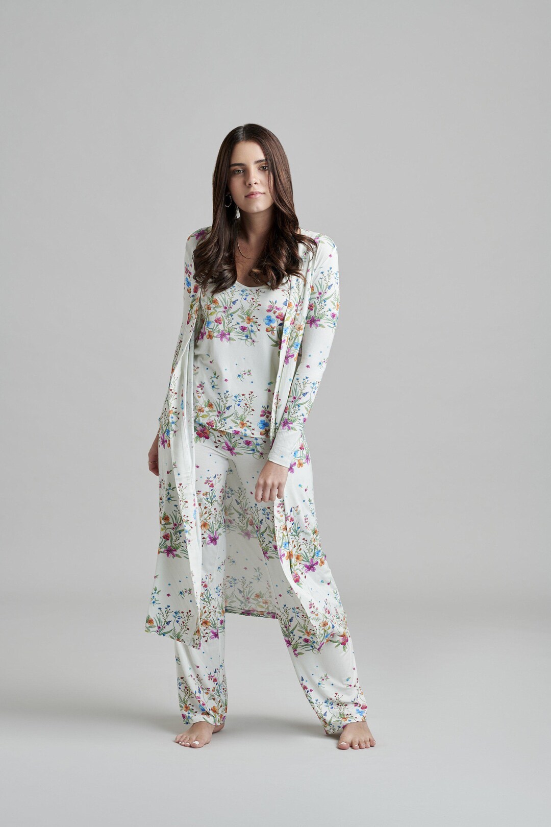 Emilia - Striped Cotton Pajama Set