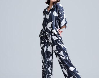 Women's Elegant Modern Kate Pajama, Soft Bestselling Bamboo Pajama Set  - Comfy Lounge Set for Girls and Women's - Valentines Gift for Her