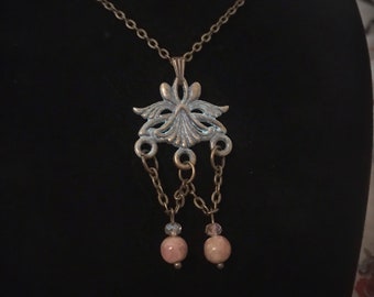 Art Nouveau Revival Chain Necklace, Art Nouveau Style, Vintage Style, ready to ship